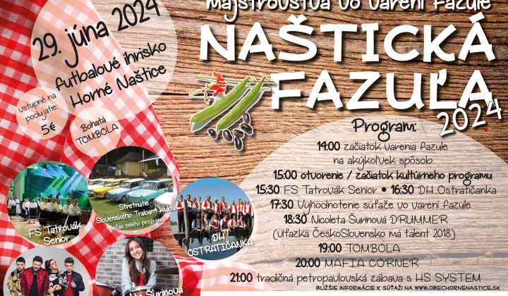 Naštická fazuľa 2024
